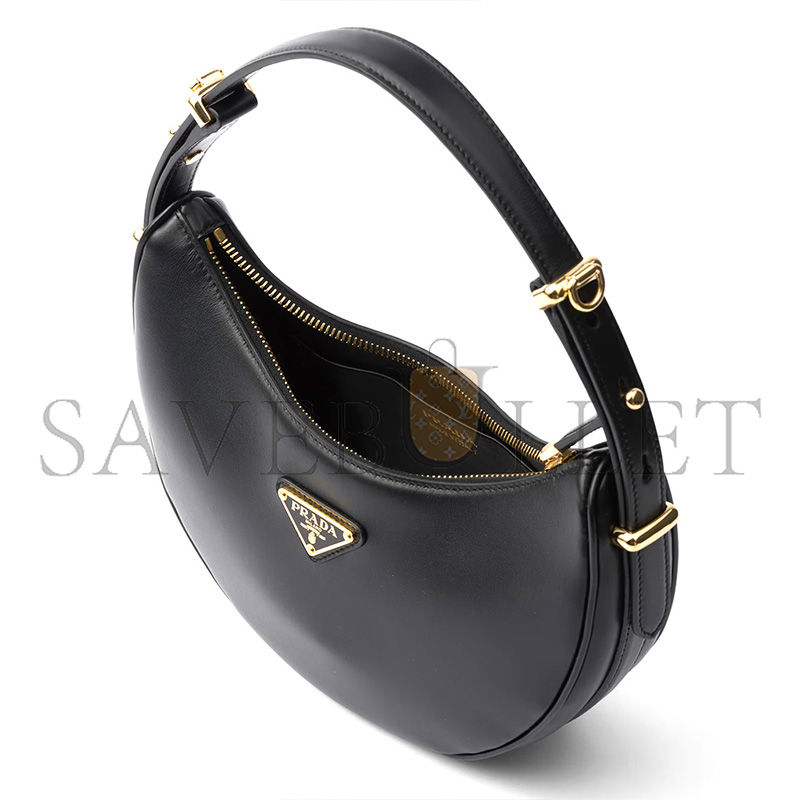 PRADA ARQUÉ SMALL LEATHER SHOULDER BAG 1BC194 (22.5*18.5*6cm)